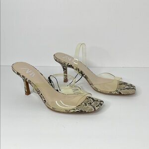 ZARA Women's Snake Print Heels Sz 41